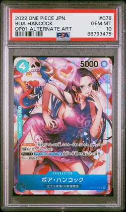 2022 One Piece Romance Dawn JP OP01-078 Boa Hancock Alternate Art PSA 10 - Image 1
