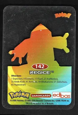 Pokemon - 2006 - Lamincards - Edibas - 142 Regice - Deutsch - Image 2