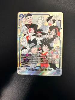 Son Goku : Childhood FB06-119 SCR ALT ART SB02 Dragon Ball Card - Image 1