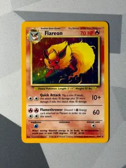Pokemon Cards Flareon 3/64 Jungle Holo Rare - Image 1