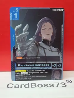 Paptimus Scirocco Gundam Card Game Steel Requiem Rare GD03-084 - Image 4
