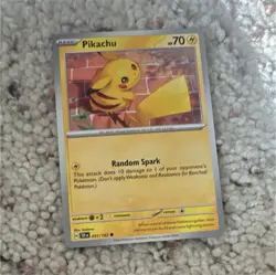 Pokemon Pikachu Basic 70 HP Lightning Card 051/162 151 Set Regular TCG 2016 - Image 1