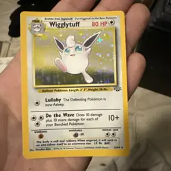 Wigglytuff Jungle Set Pokemon Card 16/64 Unlimited Holo Rare 2000 - Image 1