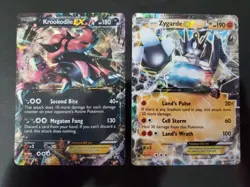 Krookodile EX XY25 Zygarde EX XY151 Black Star Promo Holo Pokemon TCG Card XY NM - Image 1