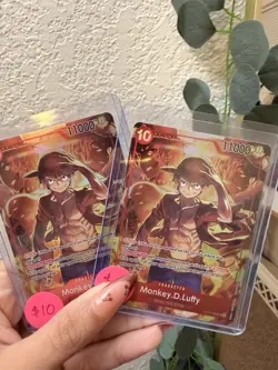 One Piece Card Lot of 2 Monkey D. Luffy ST10-006 NM English - Image 1