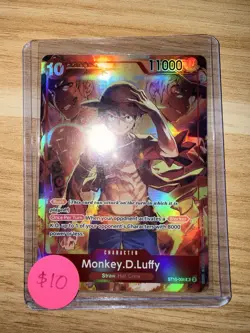 One Piece Card Lot of 2 Monkey D. Luffy ST10-006 NM English - Image 2
