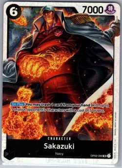 Sakazuki OP02-099 SR English Paramount War - One Piece Card - NM - Image 1