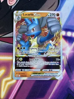 Lucario VSTAR SWSH214 SWSH: Sword & Shield Promo Cards Holo NM - Image 1