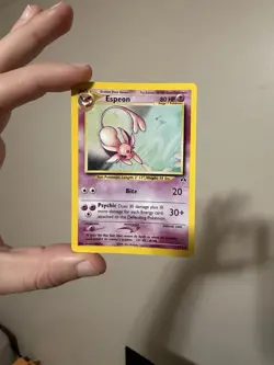 Espeon Pokemon TCG Neo Discovery Holo Rare Card 1/75 - Image 1