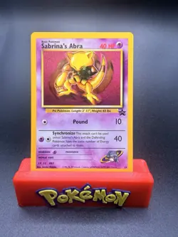 Sabrina's Abra Black Star Promo 19 Pokemon Card WOTC 1998 TCG NM - Image 1