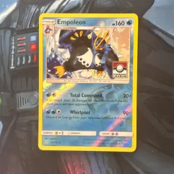 Pokemon Card Empoleon 34/156 Ultra Prism Pokemon League Stamp Reverse holo nm - Image 1