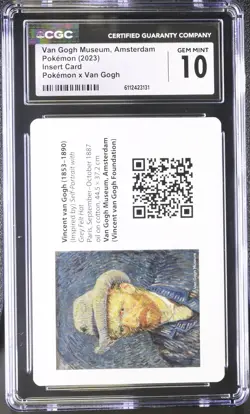 Pokemon Van Gogh Museum Amsterdam CGC Gem Mint 10 Insert Card 2023 - Image 1