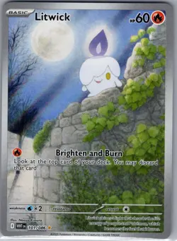Litwick 101/086 SV: White Flare - Pokemon Card - NM - Image 1