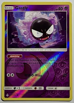 Gastly 67/214 (NM) Reverse Holo Sun & Moon: Unbroken Bonds 2019 Pokemon Card - Image 1
