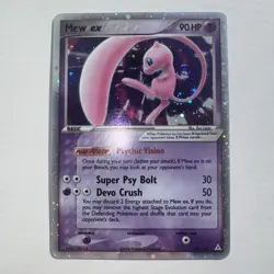 Mew ex 100/110 Holon Phantoms Holo Pokemon Card - Image 1