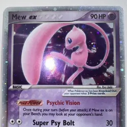 Mew ex 100/110 Holon Phantoms Holo Pokemon Card - Image 2