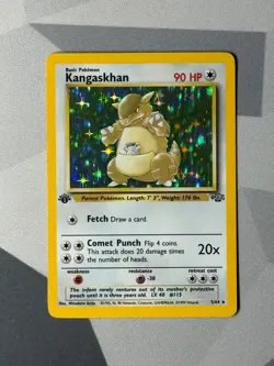 Pokemon Cards Kangaskhan 5/64 1ST EDITION Jungle Holo Rare - Image 1