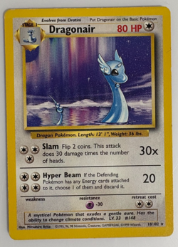 Dragonair - 18/102 - Pokemon Base Set Unlimited Rare Card WOTC MP / $1 flat ship - Image 1