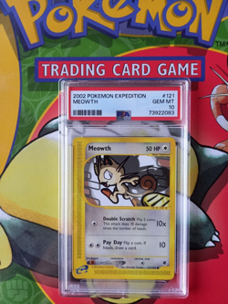 Meowth 121/165 Expedition Base Set PSA 10 GEM MT Pokemon Card - Image 1
