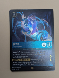 Lorcana - Scar Eerily Prepared Promo Card - Whispers In The Well - 21/P3 - FOIL - Image 1