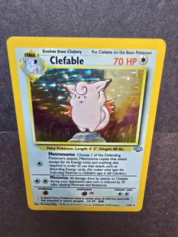 Pokemon TCG Clefable Holo Rare 1/64 Jungle Set Unlimited 1999 WOTC L.P. - Image 5