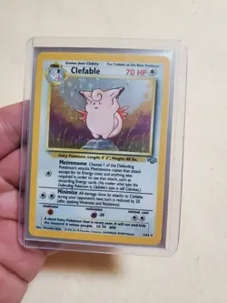 Pokemon TCG Clefable #1/64 Jungle Set Unlimited Holo Rare WOTC VTG 1999 LP - Image 1
