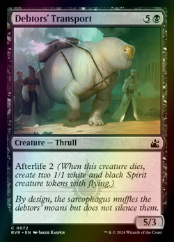 MTG Debtors' Transport Foil ** Ravnica Remastered ** English - Image 1