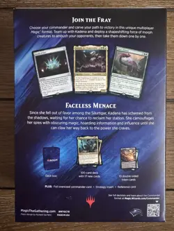 Faceless Menace Commander Deck Magic The Gathering 2019 Brand New Factory Sealed 630509892563 - Image 2