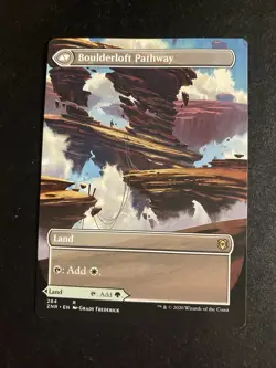 MTG -Borderless - NM Branchloft Pathway Boulderloft Pathway - Zendikar Rising - Image 2