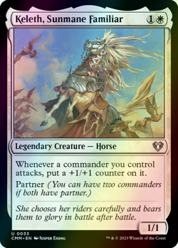 MTG Keleth, Sunmane Familiar Foil ** Commander Masters ** English - Image 1