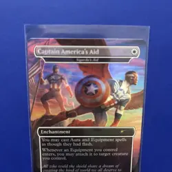 Captain America’s Aid - Sigarda’s Aid NM Rainbow Foil #1727 MTG Marvel - Image 2