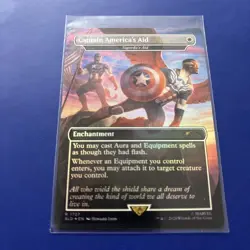 Captain America’s Aid - Sigarda’s Aid NM Rainbow Foil #1727 MTG Marvel - Image 3