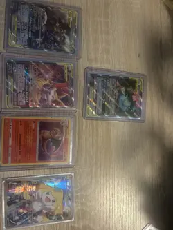 Pokemon TCG Holo GX Tag Team Lot - Charizard, Jirachi, Lucario & Melmetal - Image 1