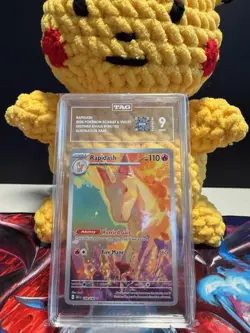 TCG Pokemon Rapidash Illustration Rare 189/182 TAG 9 MINT Destined Rivals - Image 1