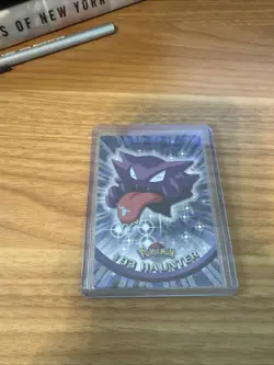 2000 Topps HOLO Pokemon Tv Animation Edition Blue Foil Card #93 Haunter - Image 1