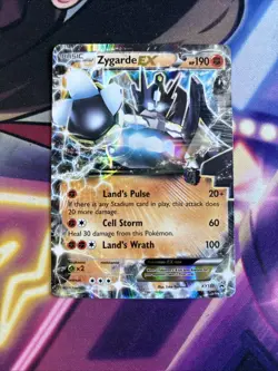 Zygarde EX XY151 Pokemon TCG XY: Black Star Promo Creased - Image 1