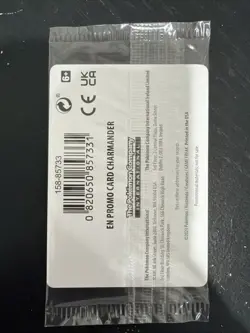 Pokemon TCG Charmander GameStop Exclusive Reverse Holo Promo Card 004/165 Sealed - Image 2