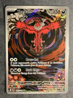 Yveltal Full Art Holo 205/182 Illustration Rare Paradox Rift Pokemon TCG NM - Image 2