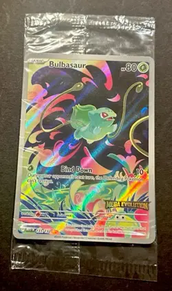 2025 POKEMON MEGA EVOLUTION BULBASAUR ILLUSTRATION RARE PROMO! - Image 5