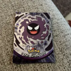 2000 Topps Pokemon TV Animation Series 2 #92 Gastly holo Foil Blue Logo NM! - Image 1