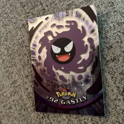 2000 Topps Pokemon TV Animation Series 2 #92 Gastly holo Foil Blue Logo NM! - Image 5