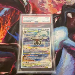 2023 POKEMON SWORD & SHIELD CROWN ZENITH #GG50 FULL ART/DARKRAI VSTAR PSA 9 - Image 1