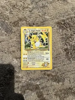 Pokemon Lt. Surge's Raichu Gym Challenge Holo Rare 1st Edition Holofoil 11/132 - Image 1