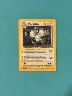 1999 Pokemon Magneton Holo Fossil 11/62 NRMT - Image 1