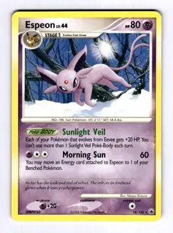 Espeon Majestic Dawn #18 (2008) Rare LP Pokemon - Image 1