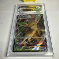 Pokemon TCG Leafeon VMAX 008/203 Swsh07: Evolving Skies Holo ACE 10 - Image 2