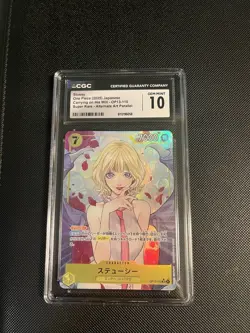 One Piece Graded CGC 10 Stussy OP13-110 SR Parallel Japanese - Image 1