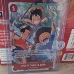 Ace & Sabo & Luffy (Alternate Art) OP13-007 Carrying On His Will One Piece Foil - Image 1