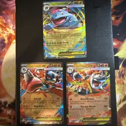 Pokemon TCG - Mega Evolution - Double Rare Mega Ex Bundle 3 cards NM 003,022,077 - Image 2
