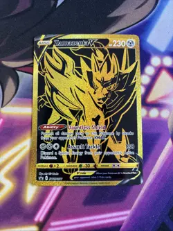 Zamazenta V - SWSH077 - Pokemon Sword & Shield Promo Ultra Rare Holo Card NM - Image 1
